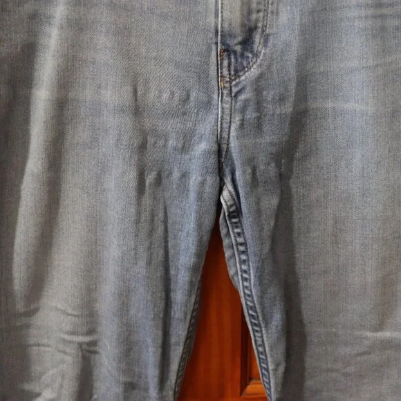 Paige Lennox Relaxed Straight Denim Jeans Size 34 Blue Stretch Comfort Fit - Picture 4 of 14